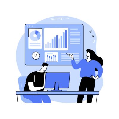 Financial audit isolated cartoon vector illustrations. Professional accountants keeping financial record, budget consulting service, money management, analytics and investment vector cartoon.